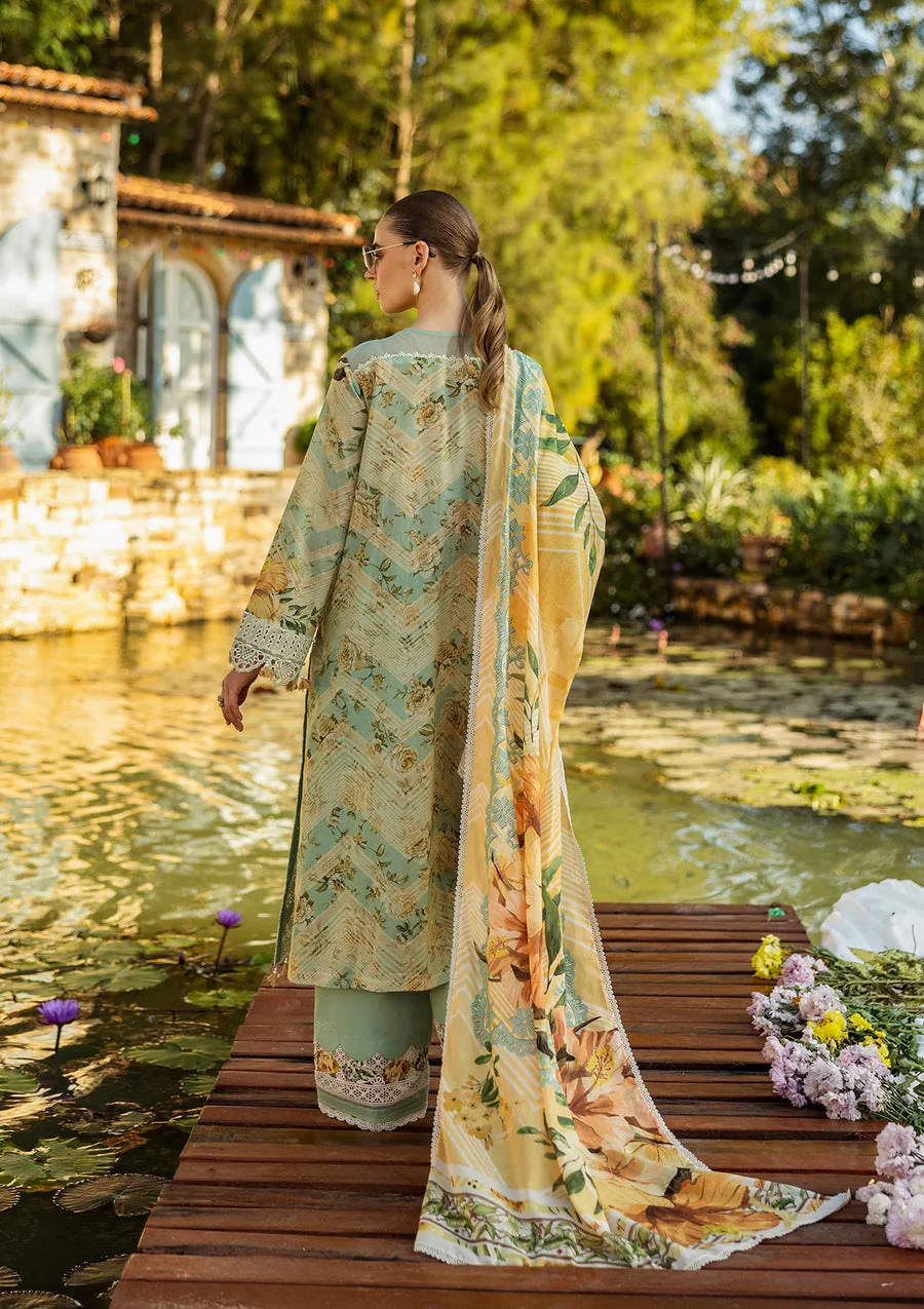 Elaf Premium ELK-06A  Pistachio Dreams Print Chikankari Collection 2025 - Image 2