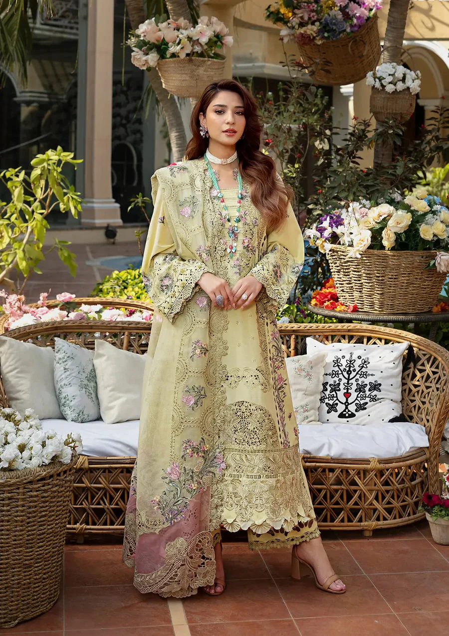Elaf Premium ELM-3A Bahaar Luxury Lawn 2025