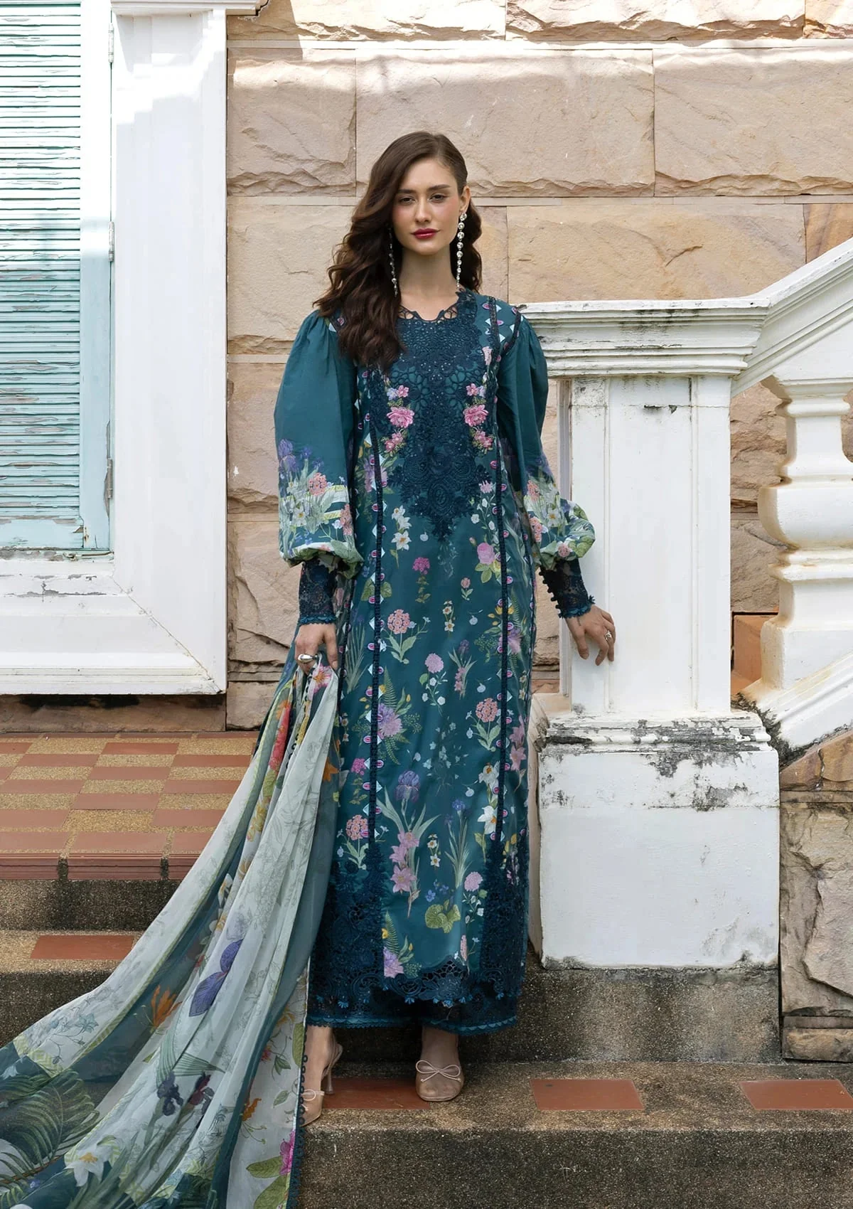Elaf Premium ESA-5A Oceana Veil Signature Lawn Prints 2026