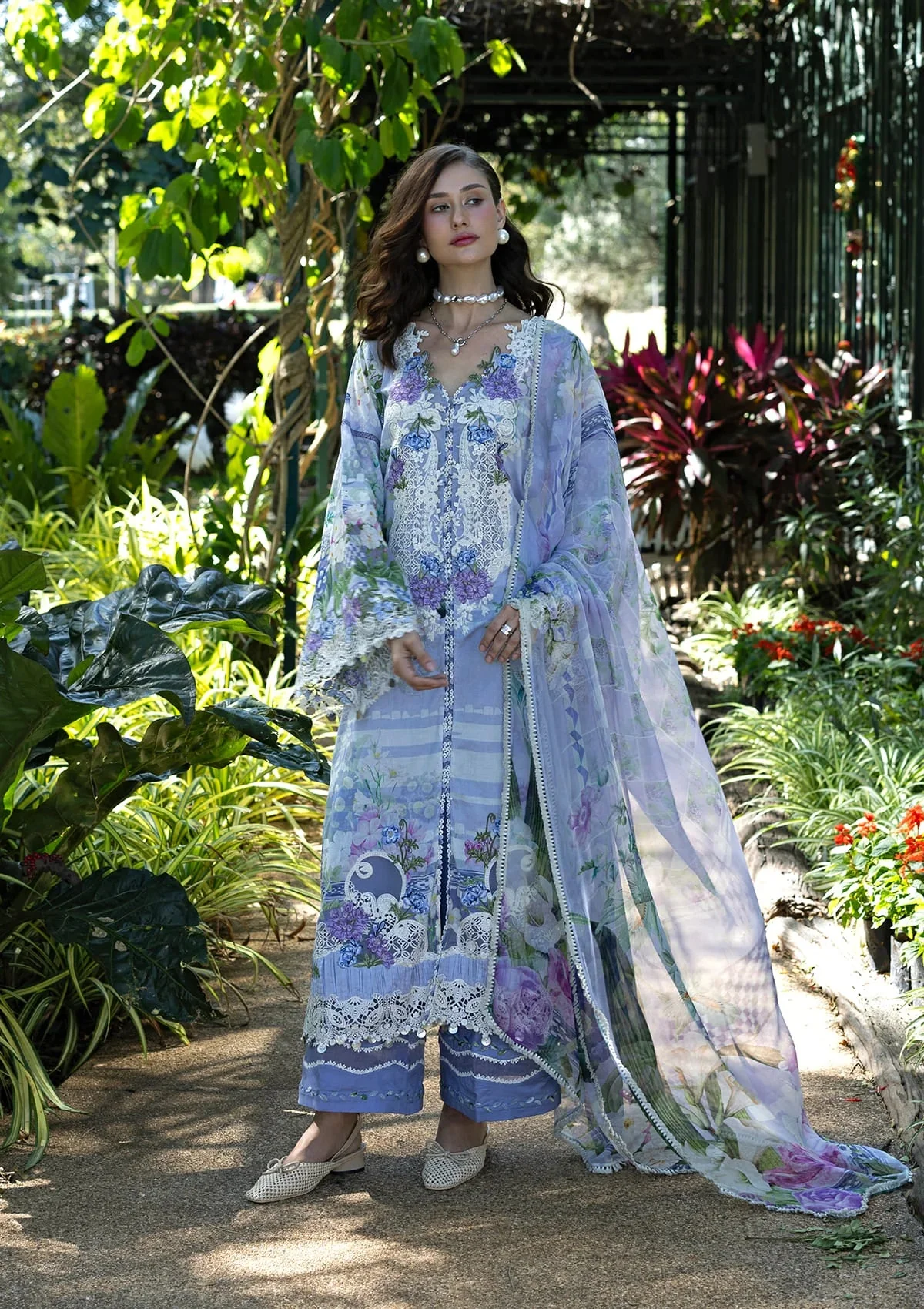 Elaf Premium ESA-6A Moonlit Petals Signature Lawn Prints 2026