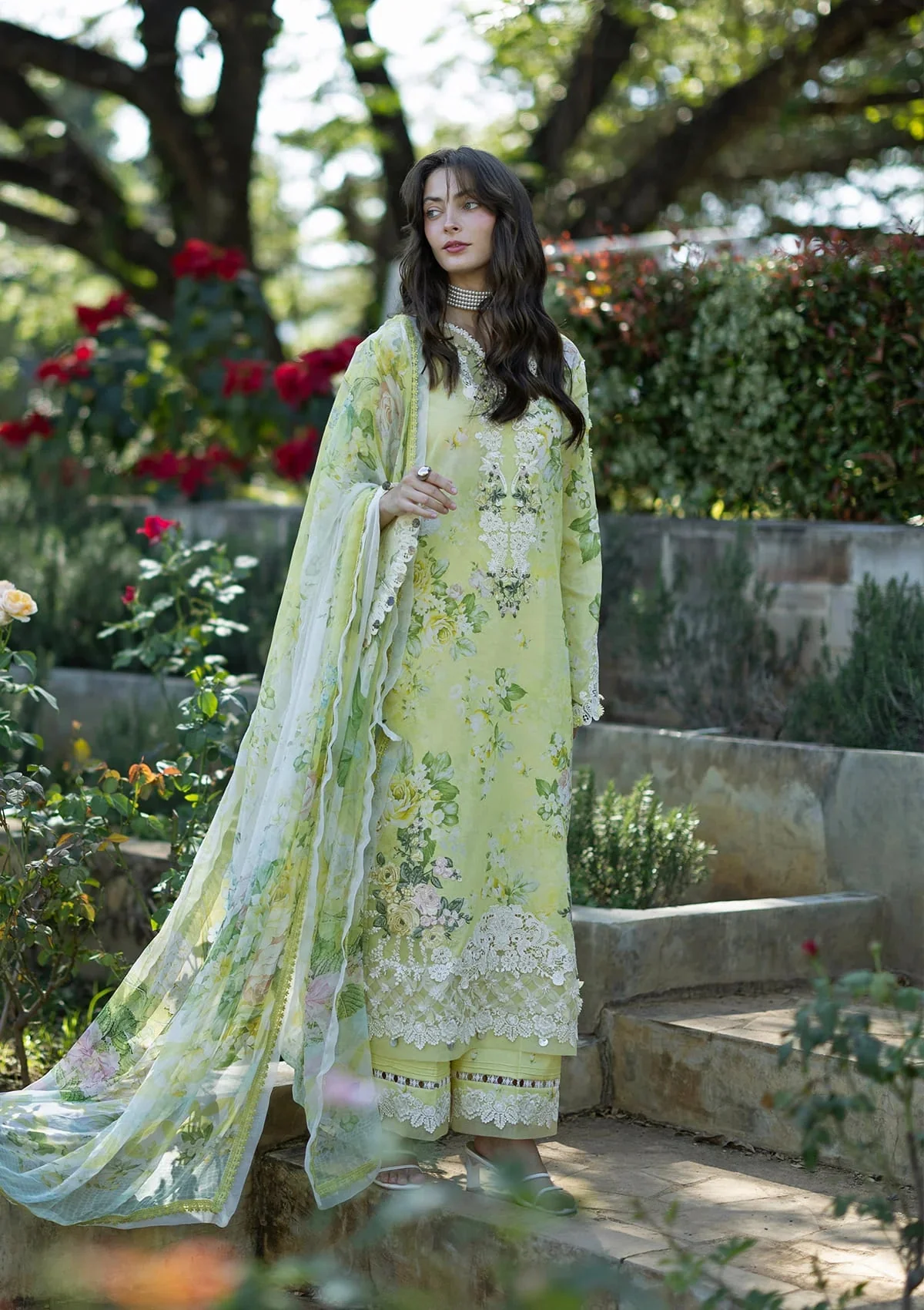 Elaf Premium ESA-7A Ivory Season Signature Lawn Prints 2026