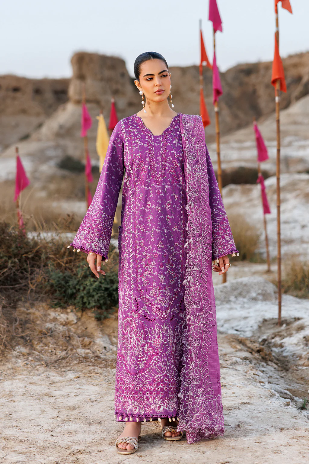 Emaan Adeel Floral Frenzy Sunlit Groove Luxury Lawn 2026