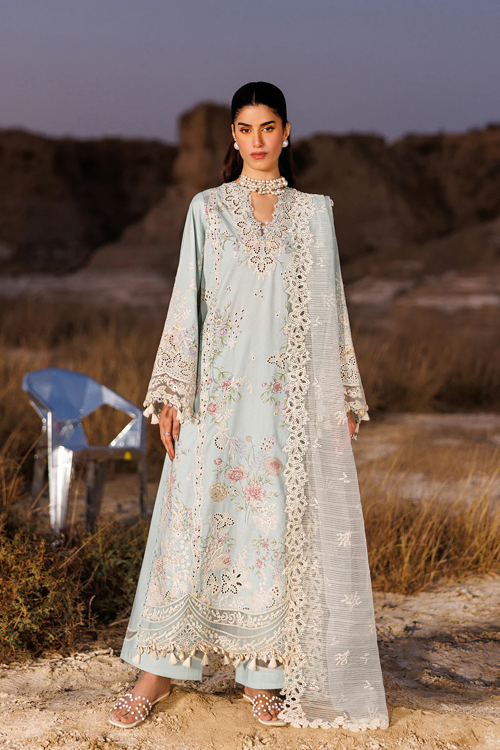 Emaan Adeel Morning Dew Sunlit Groove Luxury Lawn 2026