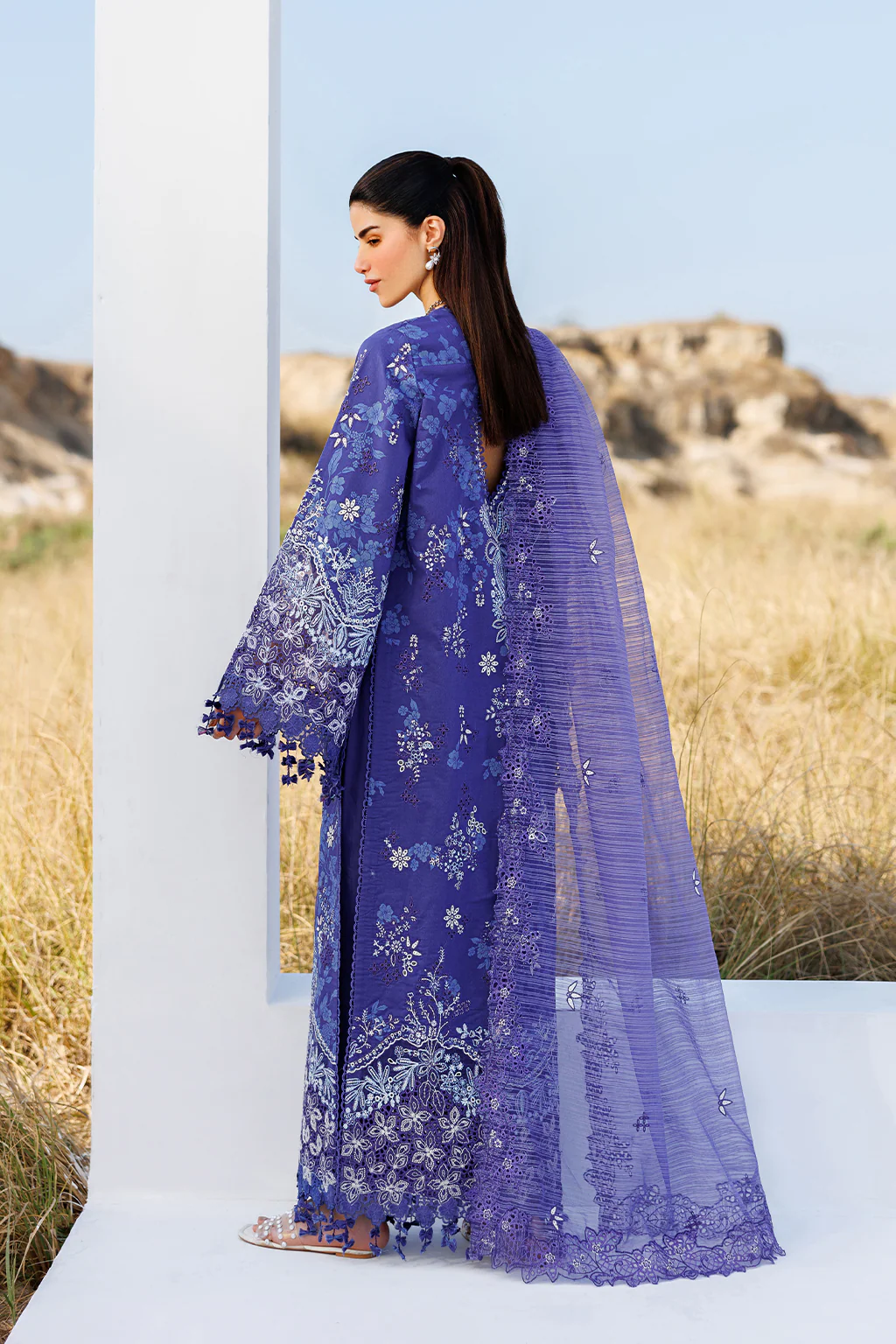 Emaan Adeel Petal Pulse Sunlit Groove Luxury Lawn 2026 - Image 2