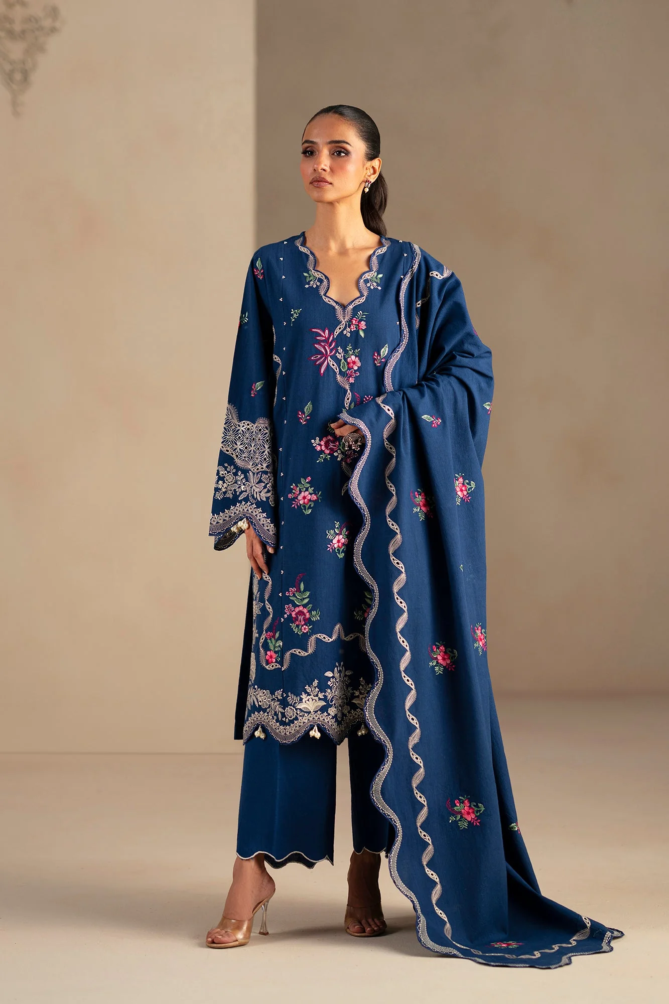 Ethnic E0785-203-622 Rozana Winter Collection 2025 - Image 2