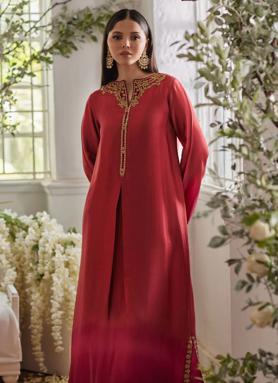 Farah Talib Aziz Alayda Ombre Shirt Mayna Festive Luxe 2024 - Image 2