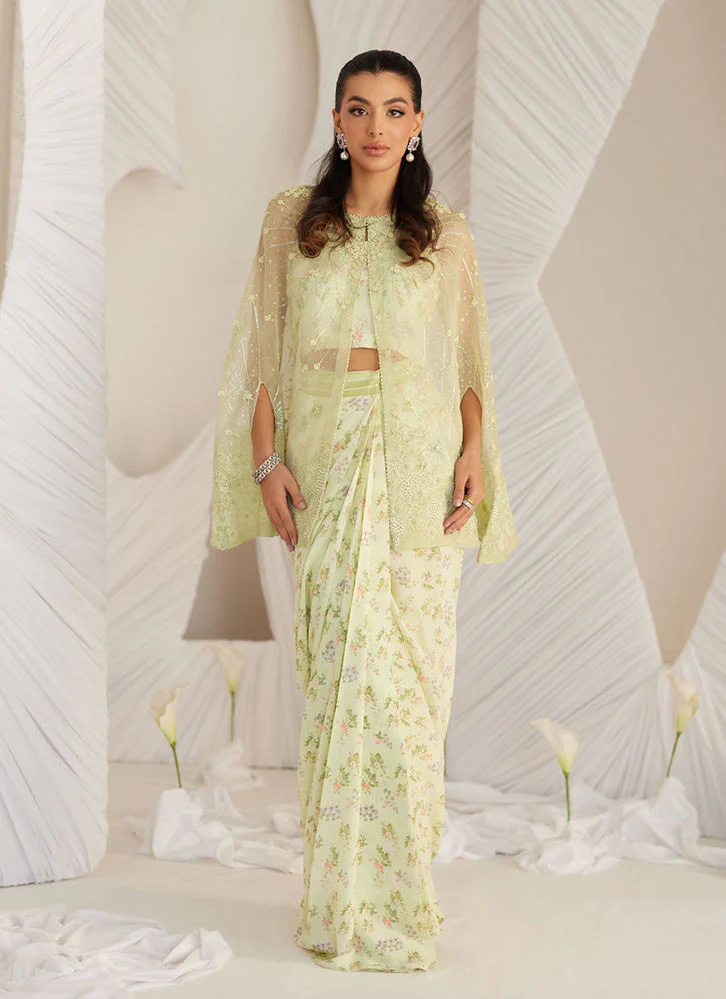 Farah Talib Aziz Alizee Pre-draped Skirt and Cape Lea Eid Prets 2025