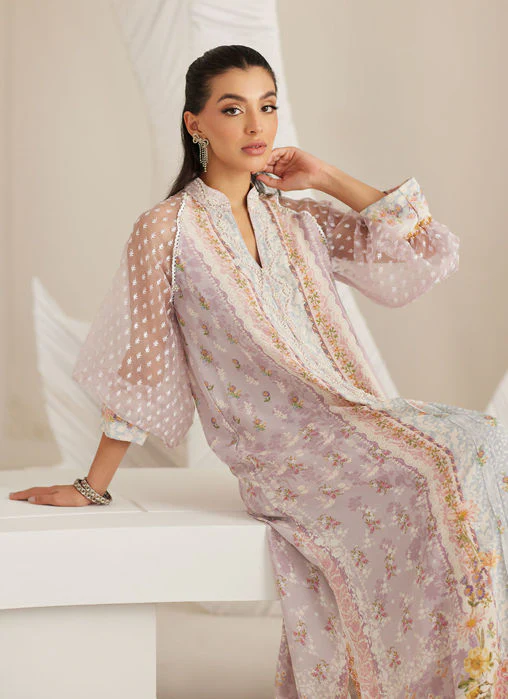 Farah Talib Aziz Bianca Lavender Kaftan Lea Eid Prets 2025 - Image 2