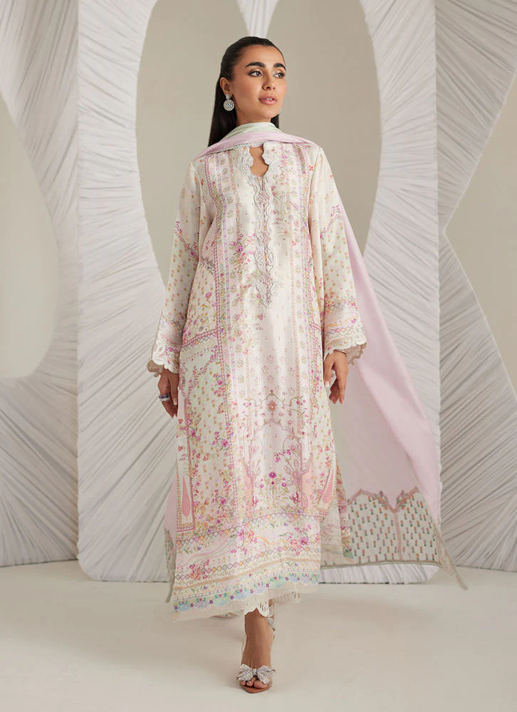 Farah Talib Aziz Brea Ivory Shirt and Dupatta Lea Eid Prets 2025