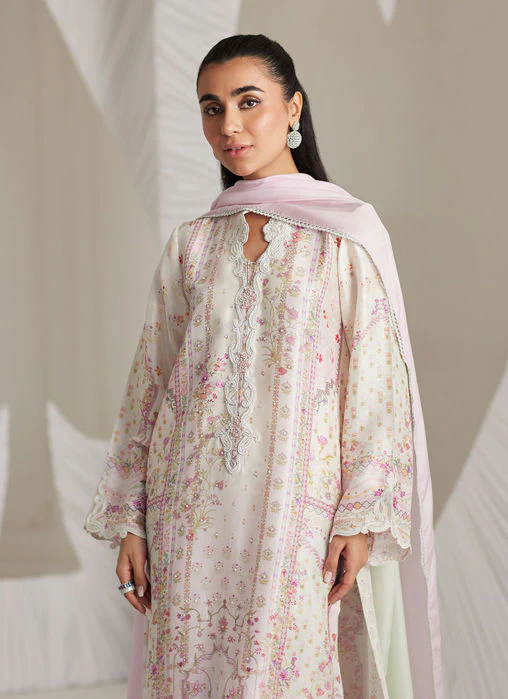 Farah Talib Aziz Brea Ivory Shirt and Dupatta Lea Eid Prets 2025 - Image 2