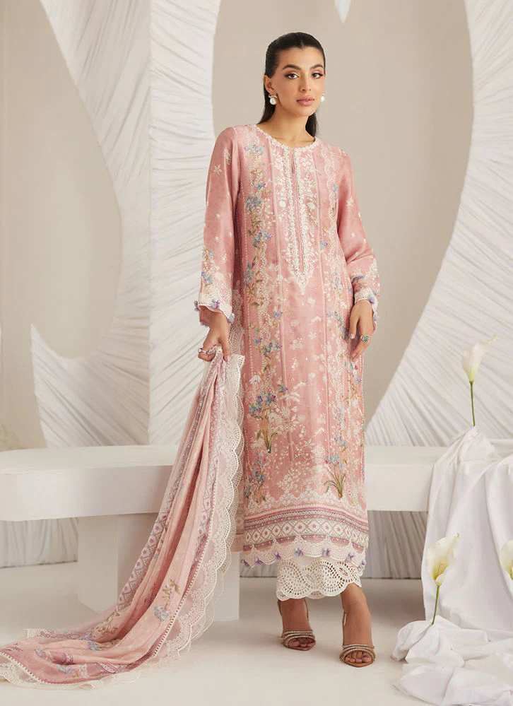 Farah Talib Aziz Elara Blush Shirt and Dupatta Lea Eid Prets 2025