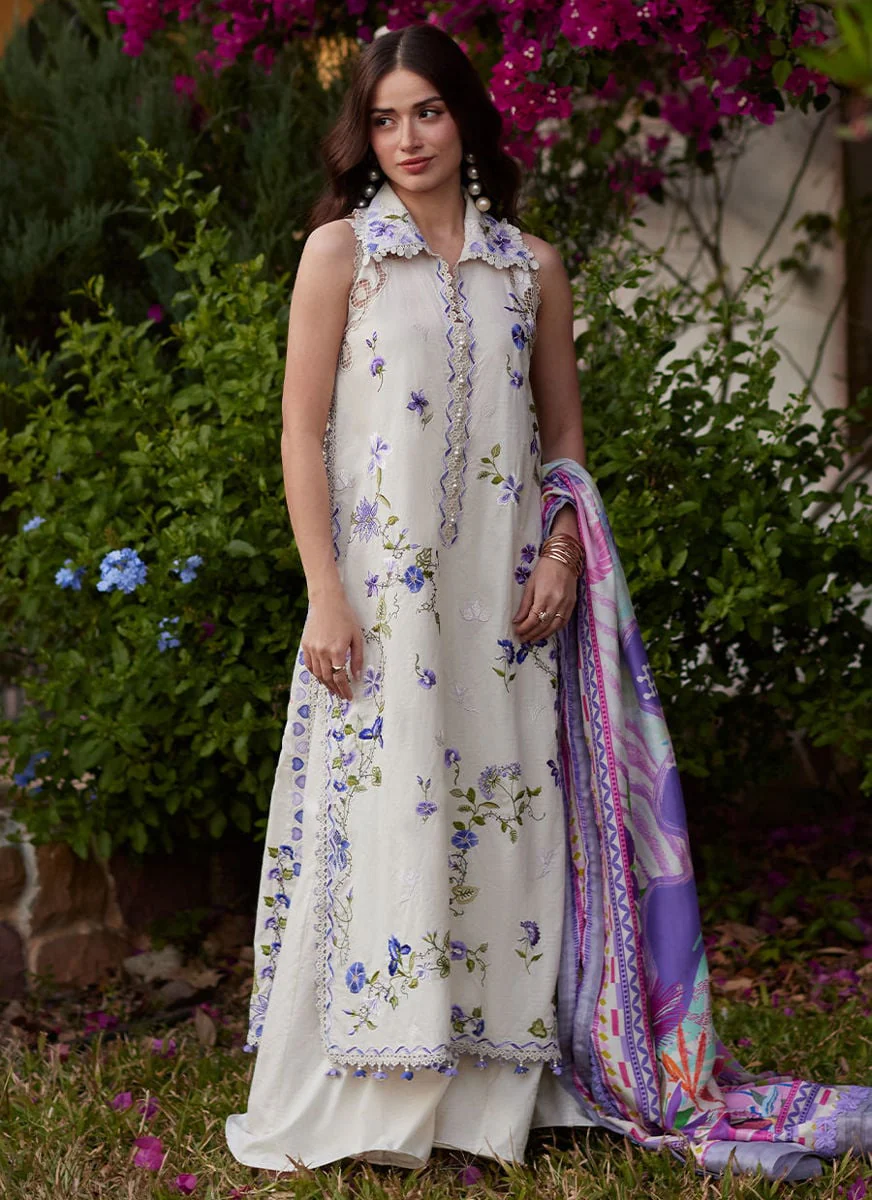Farah Talib Aziz Evita Ivory Luxury Lawn Collection 2026