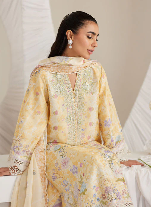 Farah Talib Aziz Gemma Lemon Shirt and Dupatta Lea Eid Prets 2025 - Image 2