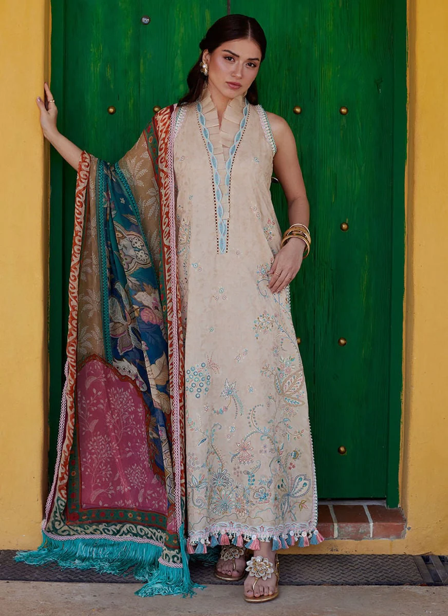 Farah Talib Aziz Isabella Sand Luxury Lawn Collection 2026