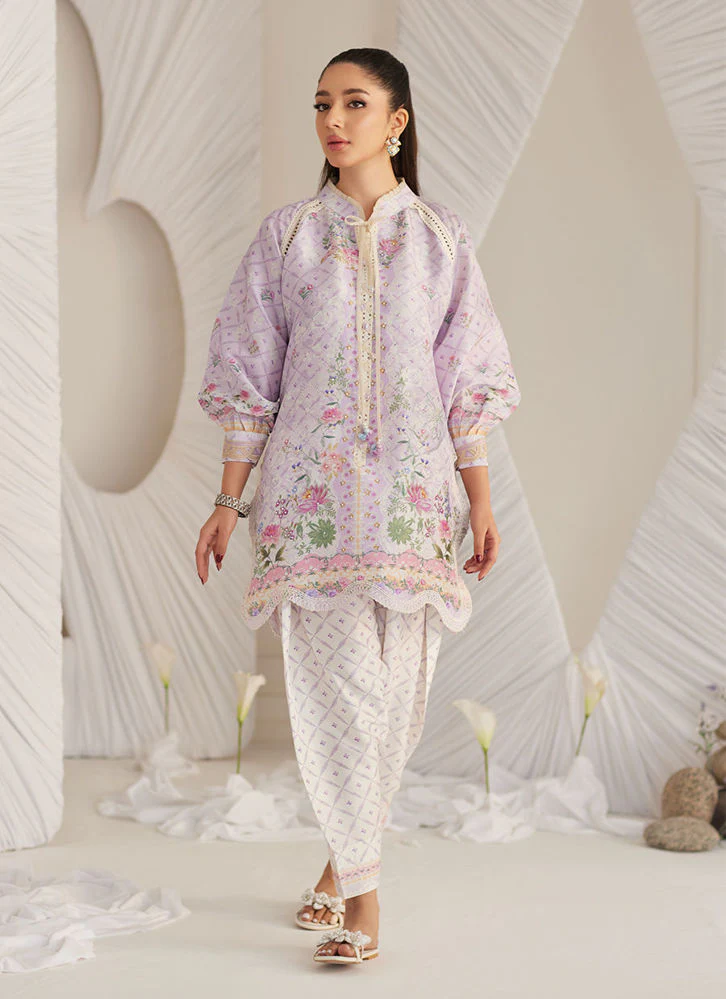 Farah Talib Aziz Kira Lavender Shirt Lea Eid Prets 2025