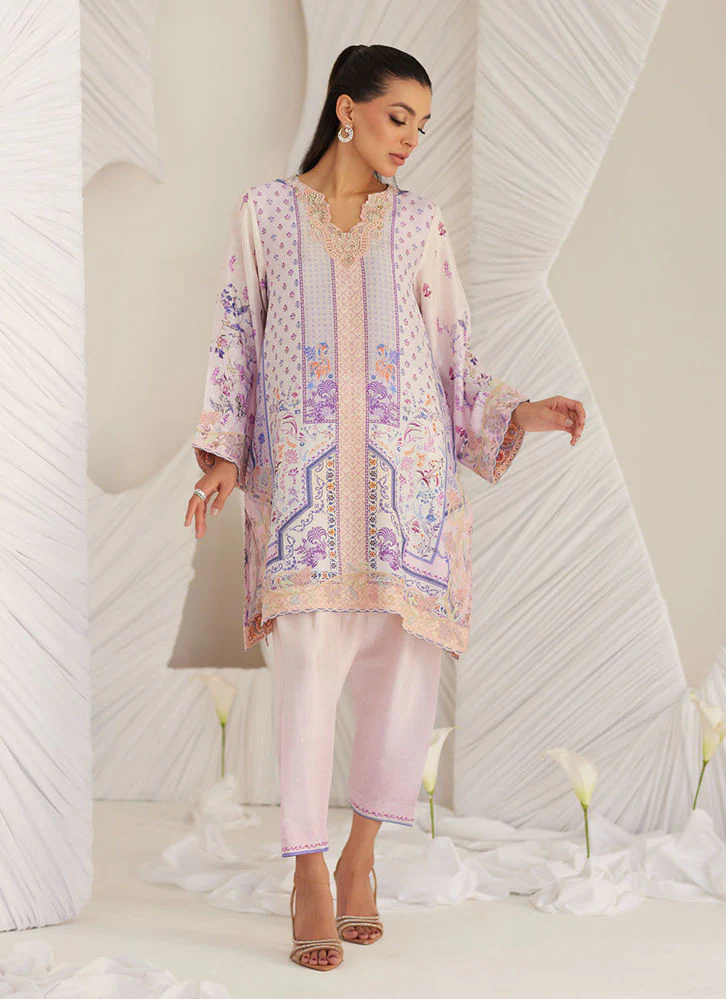 Farah Talib Aziz Lara Lilac Shirt Lea Eid Prets 2025