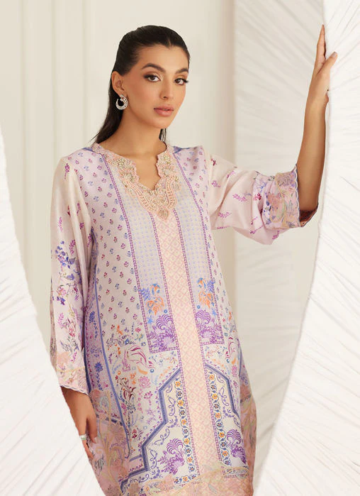 Farah Talib Aziz Lara Lilac Shirt Lea Eid Prets 2025 - Image 2