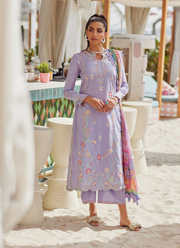 Farah Talib Aziz Liliana Lavender WES Luxury Lawn 2025