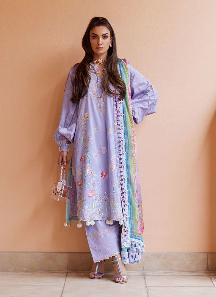 Farah Talib Aziz Liliana Lavender WES Luxury Lawn 2025 - Image 2