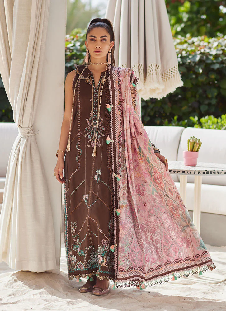 Farah Talib Aziz Lvella Lindtt WES Luxury Lawn 2025 - Image 2