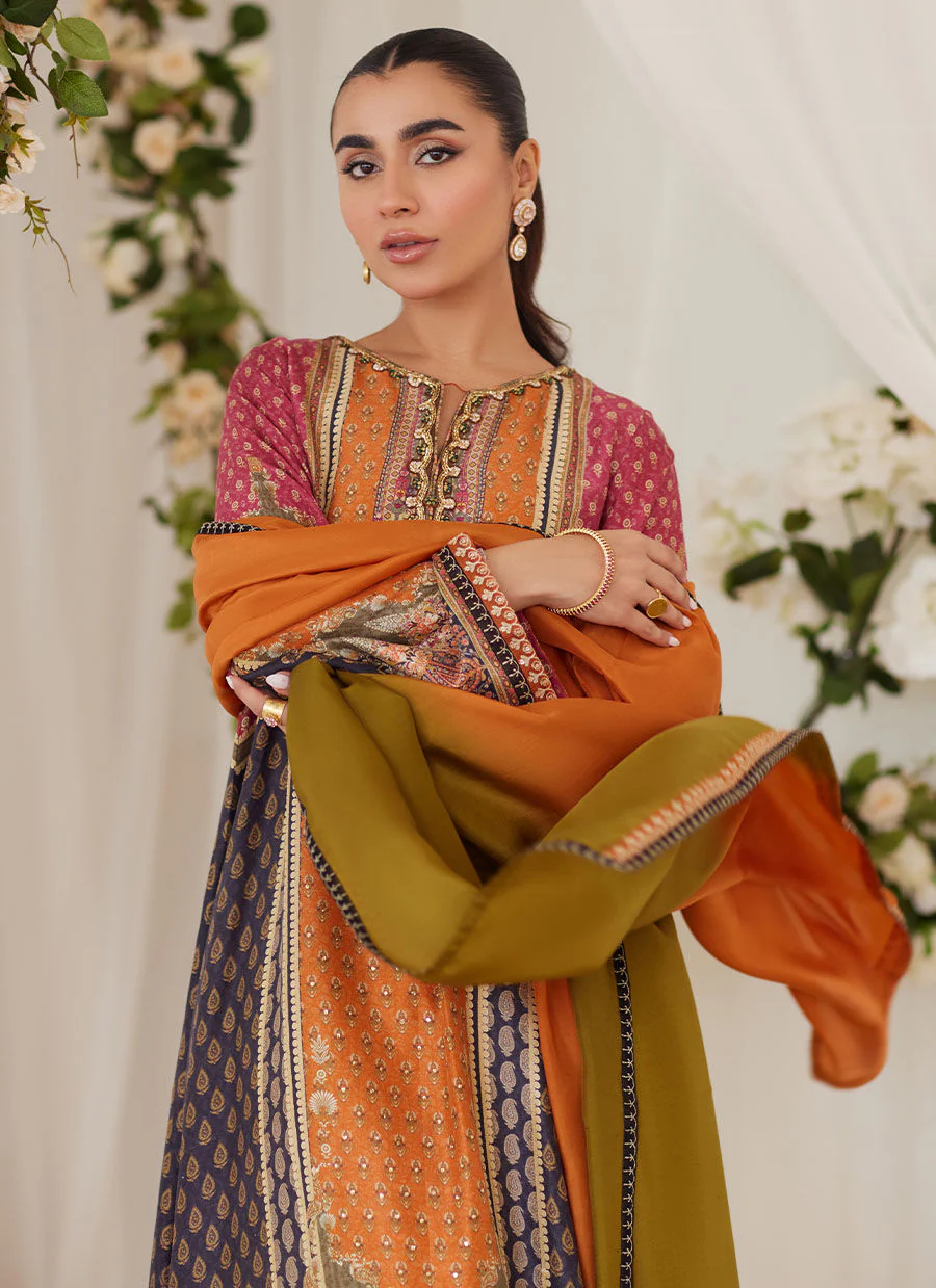 Farah Talib Aziz Oceea Printed Shirt And Dupatta Lea Fall 2024 - Image 2
