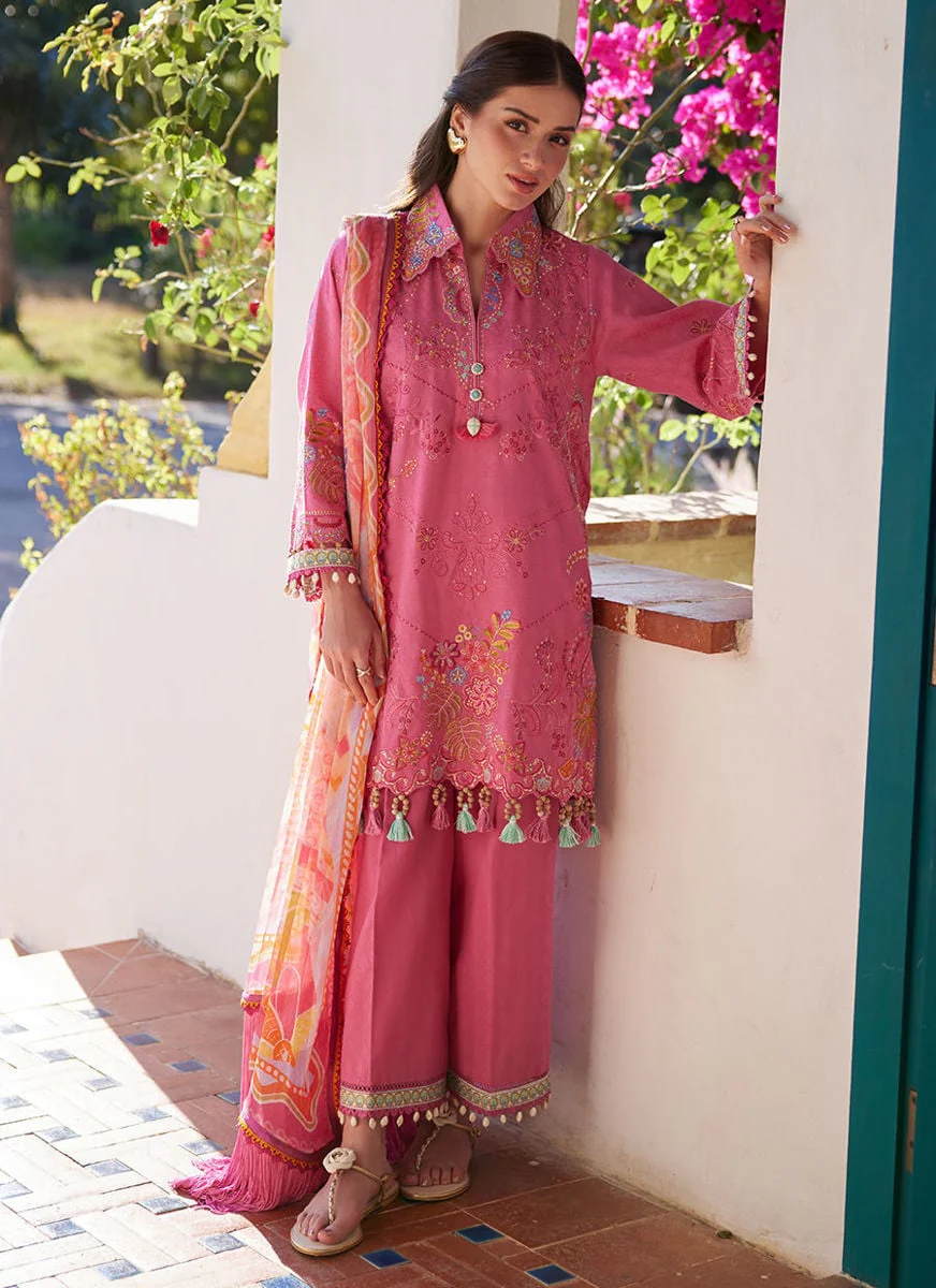 Farah Talib Aziz Palmira Pink Luxury Lawn Collection 2026 - Image 2