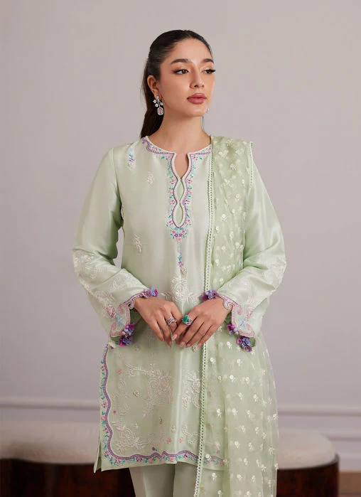 Farah Talib Aziz Pilar Mint Shirt And Dupatta Luna Eid Edition 2025 - Image 2
