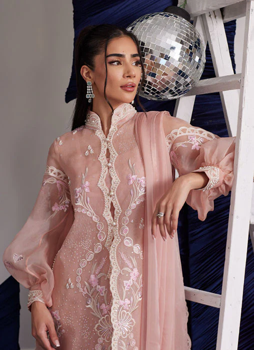 Farah Talib Aziz Piper Blush Shirt And Dupatta Luna Eid Edition 2025 - Image 2