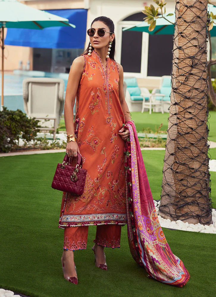 Farah Talib Aziz Rita Rust WES Luxury Lawn 2025