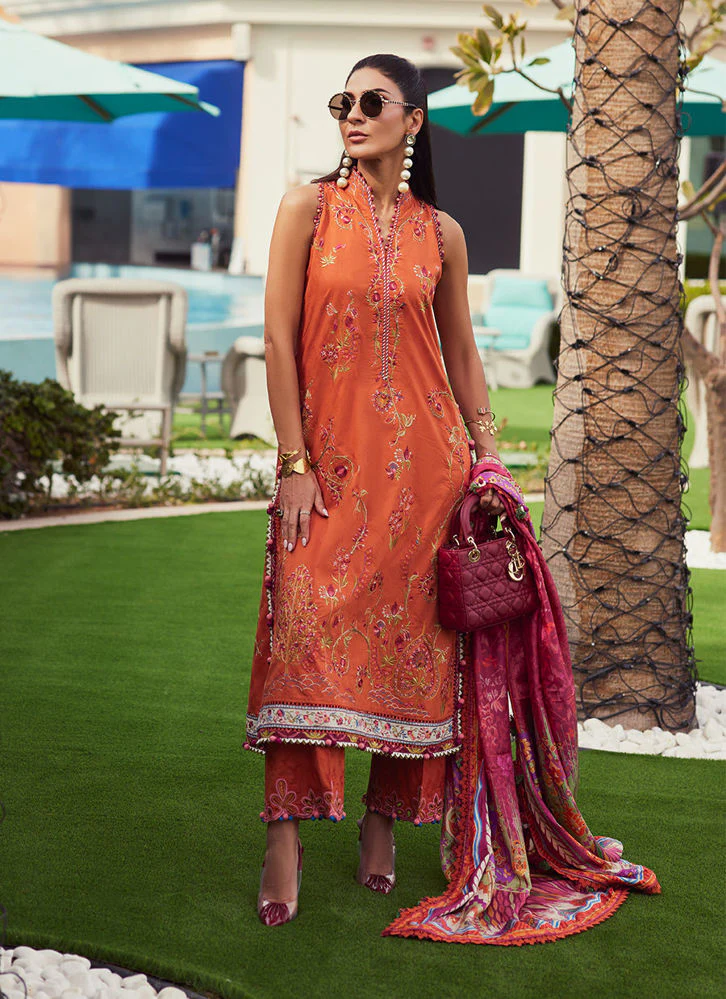 Farah Talib Aziz Rita Rust WES Luxury Lawn 2025 - Image 2