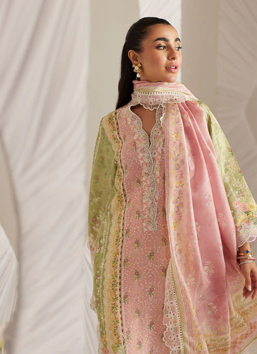 Farah Talib Aziz Rosalina Shirt and Dupatta Lea Eid Prets 2025 - Image 2