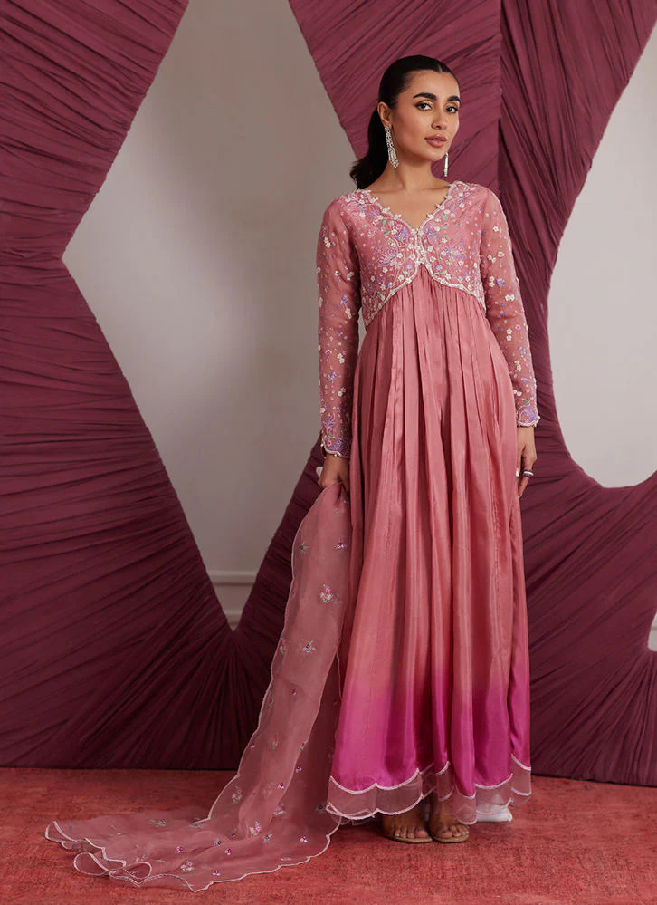 Farah Talib Aziz Wylie Watermelon Kalidaar And Dupatta Luna Eid Edition 2025
