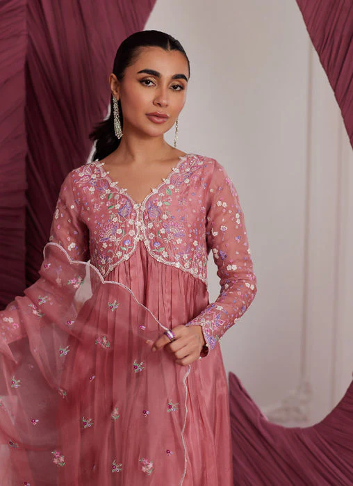 Farah Talib Aziz Wylie Watermelon Kalidaar And Dupatta Luna Eid Edition 2025 - Image 2