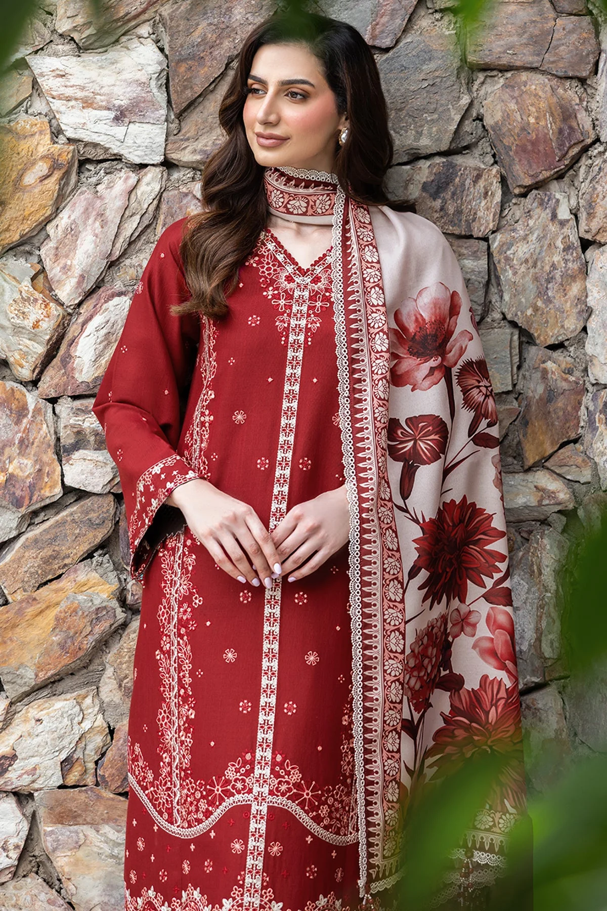 Farahsa Claret Fall Winter Collection 2025 - Image 2