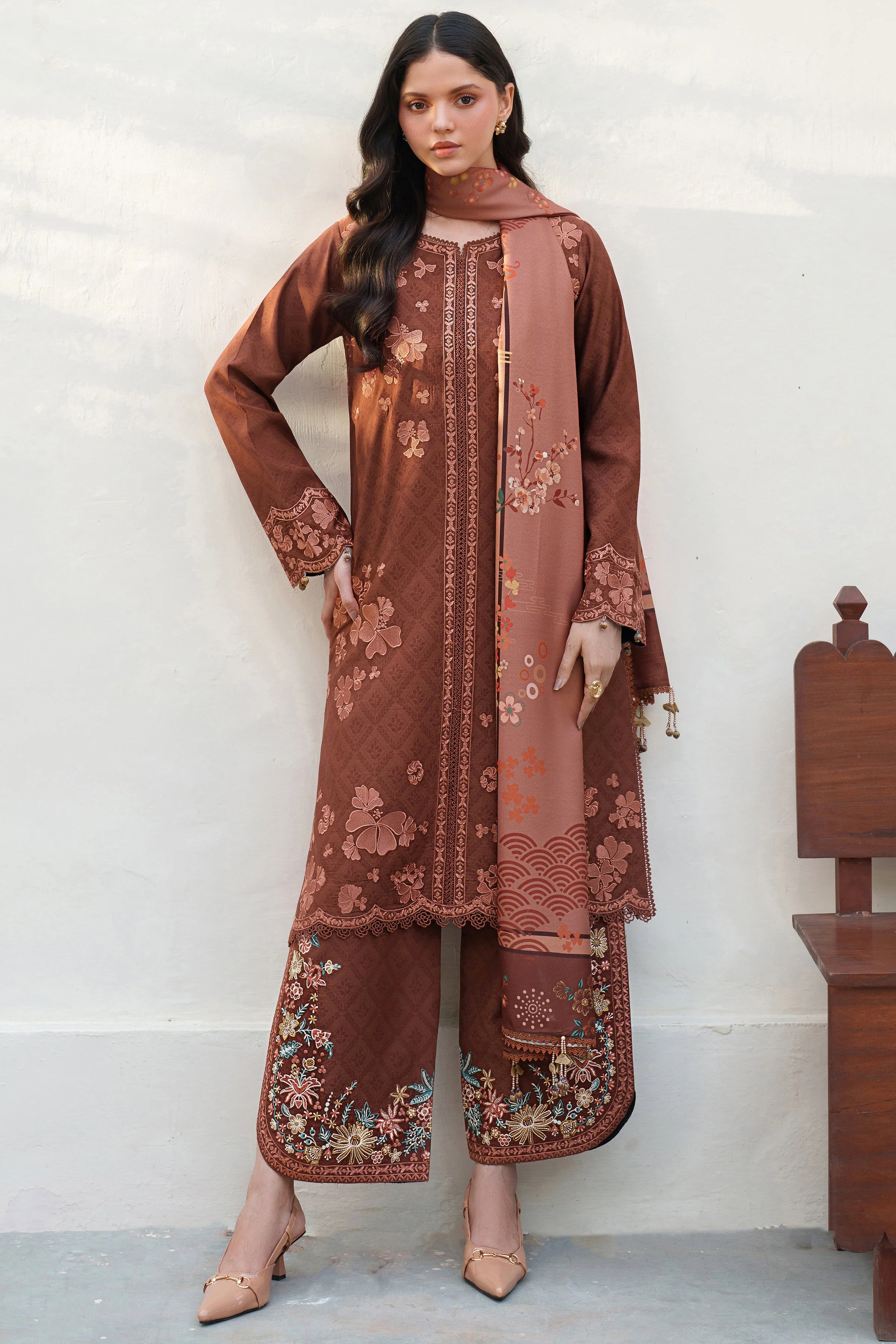 Farasha Brown Clay Meline Premium Viscose 2025