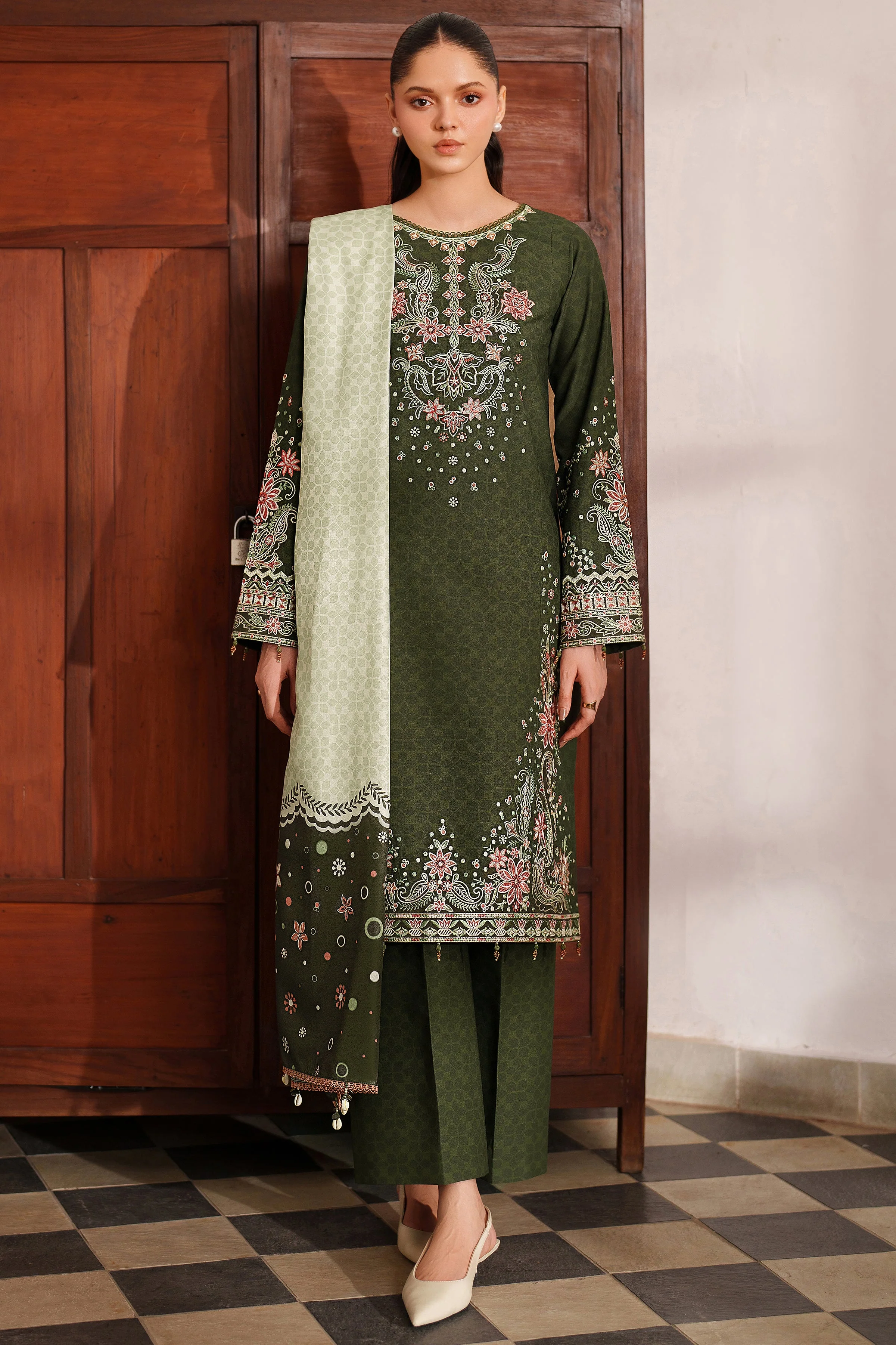 Farasha Olive Drape Meline Premium Viscose 2025