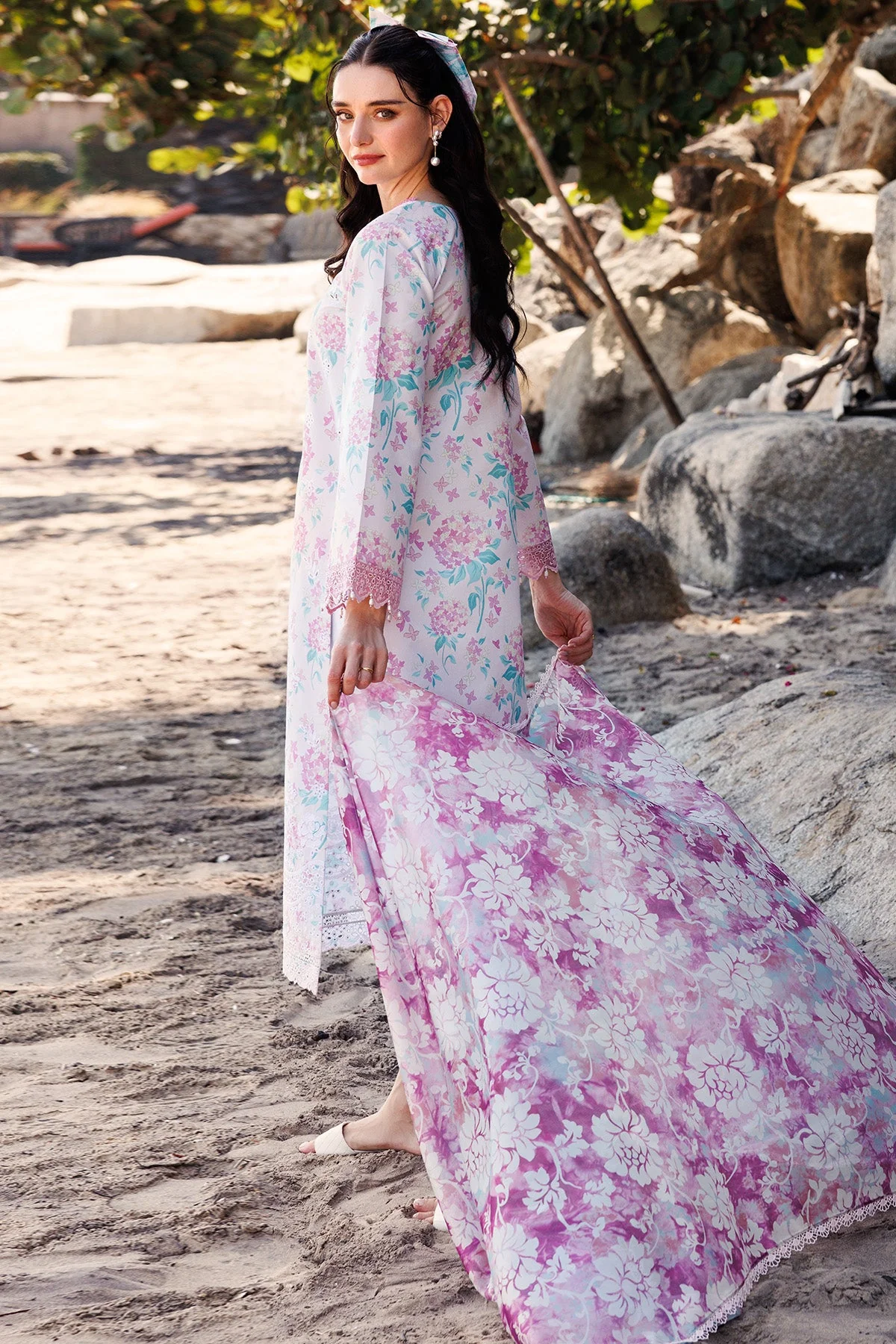 Farasha Online Blossom Mist Aurea Eid Summer Collection 2025 - Image 2