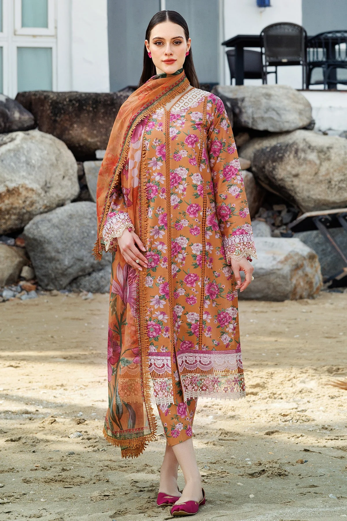 Farasha Online Coral Haze Aurea Eid Summer Collection 2025