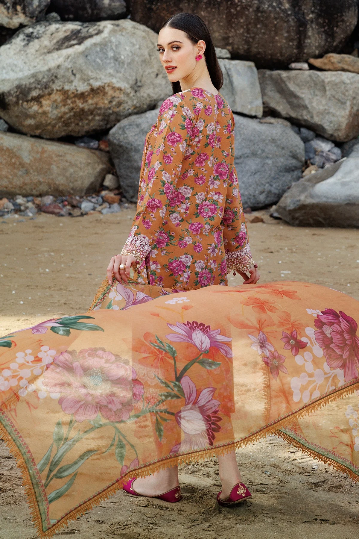 Farasha Online Coral Haze Aurea Eid Summer Collection 2025 - Image 2
