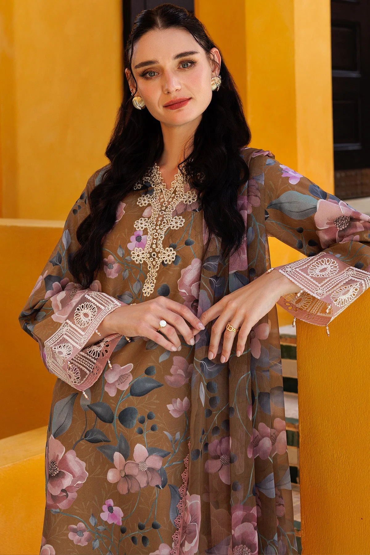 Farasha Online Fawn Bliss Aurea Eid Summer Collection 2025 - Image 2