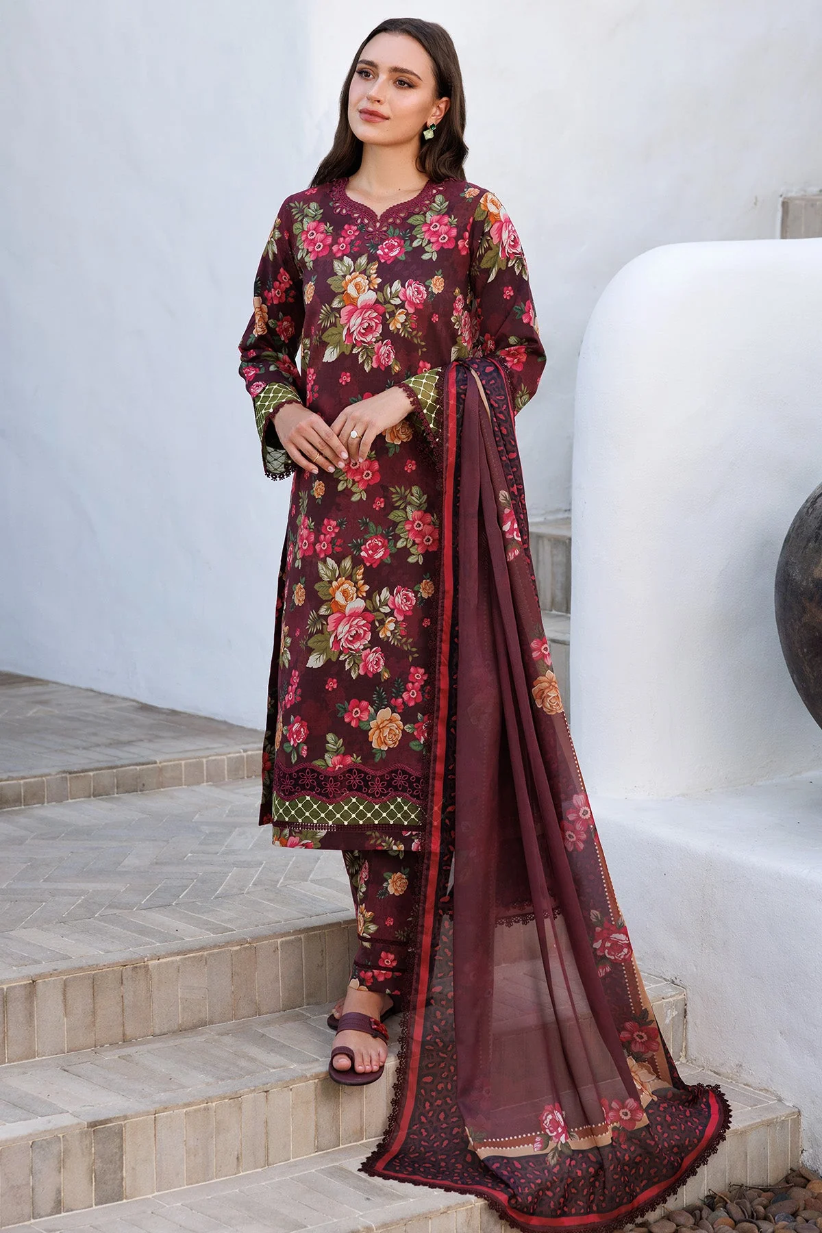 Farasha Online Floral Berry Aurea Eid Summer Collection 2025
