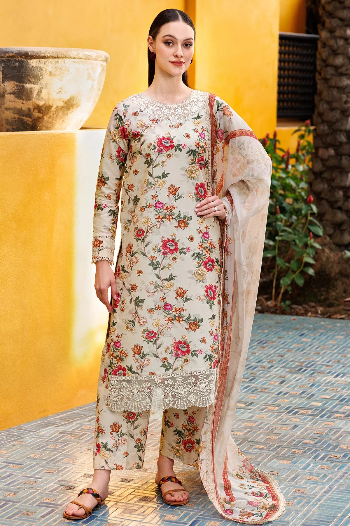 Farasha Online Ivory Dusk Aurea Eid Summer Collection 2025