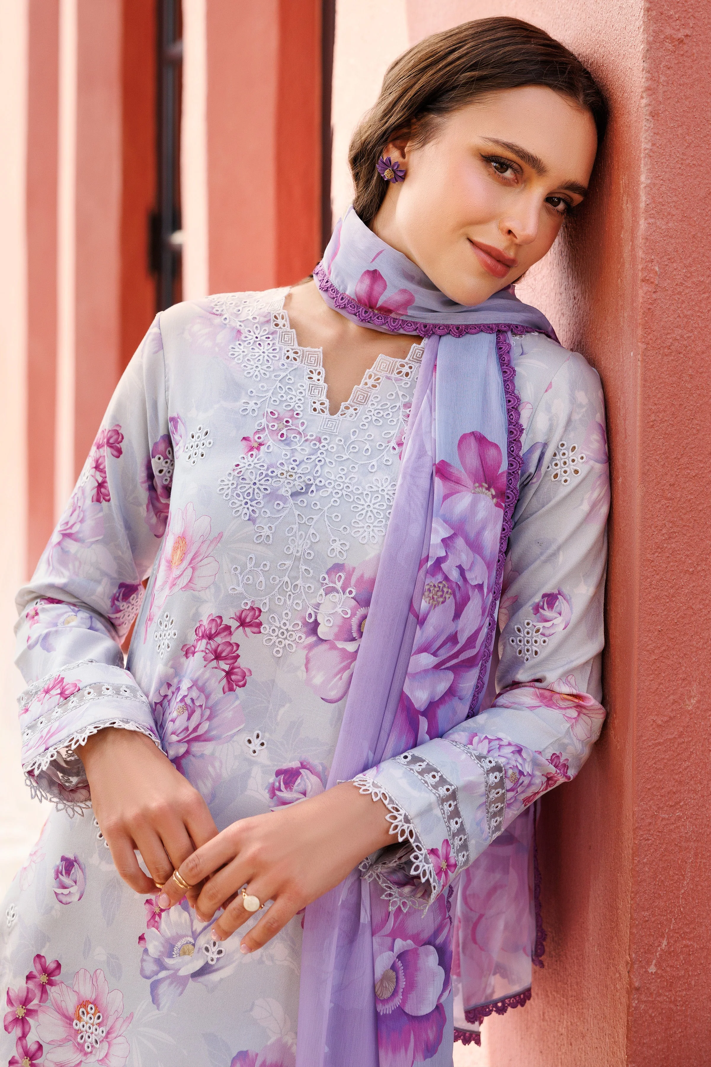 Farasha Online Rosy Mist Aurea Eid Summer Collection 2025 - Image 2