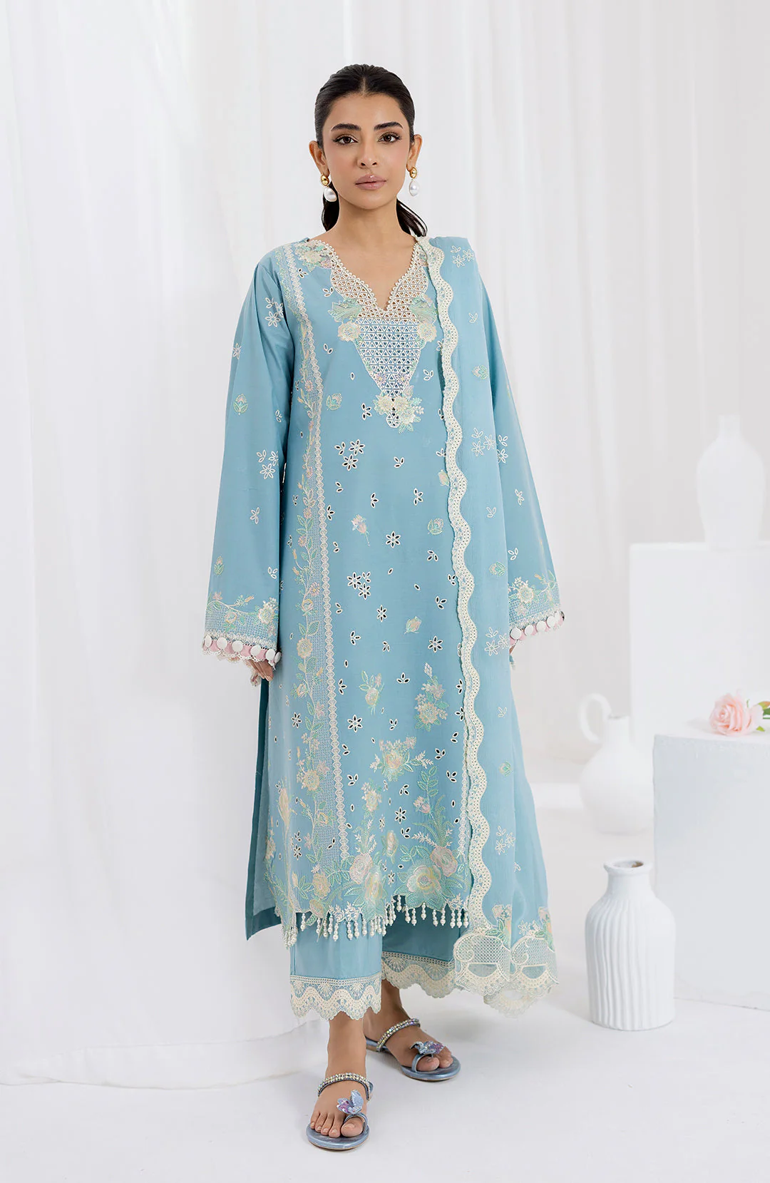 Fiona  Glacea Solace Luxury Lawn 2025