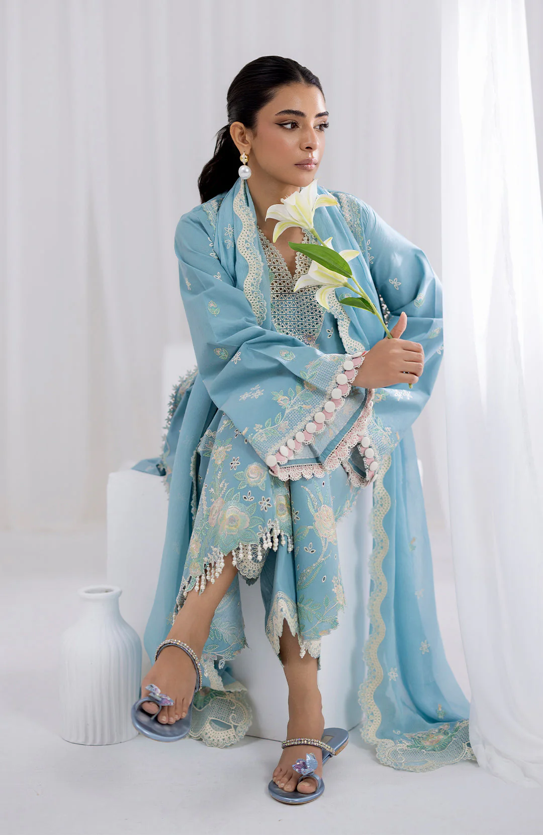 Fiona  Glacea Solace Luxury Lawn 2025 - Image 2