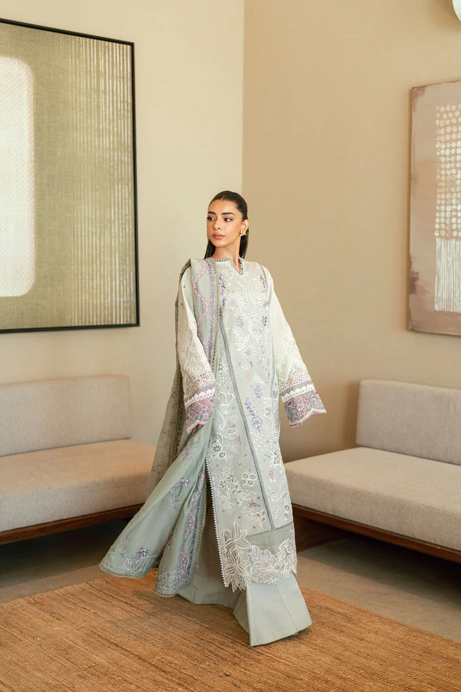 Florent FL-6B Eid Luxury Lawn 2025 - Image 2