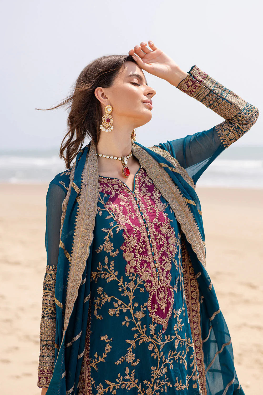 Freesia Premium Aadhya - FW40052 Zyra Embroidered Chiffon 2025 - Image 2