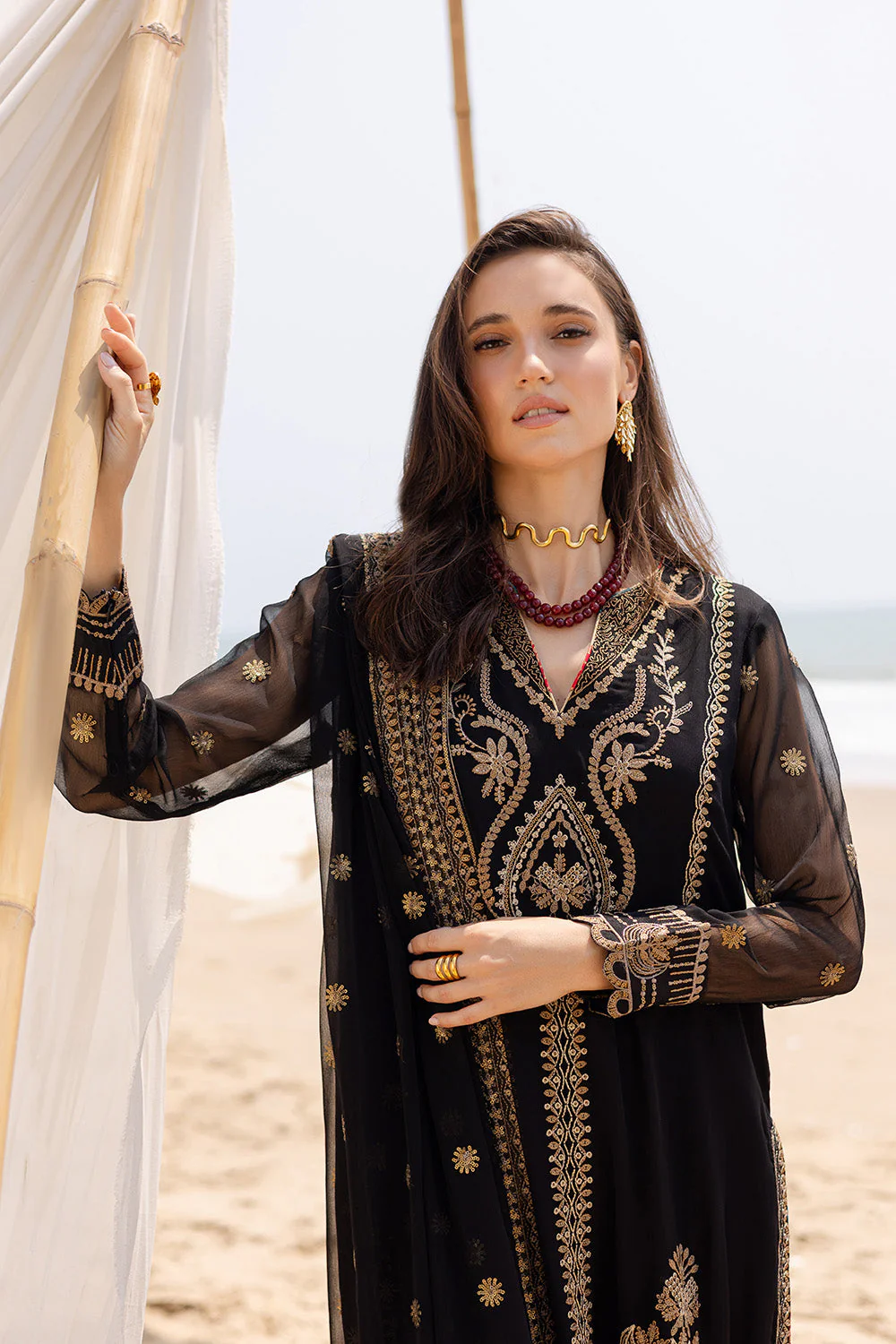 Freesia Premium Ananya - FW40053 Zyra Embroidered Chiffon 2025 - Image 2