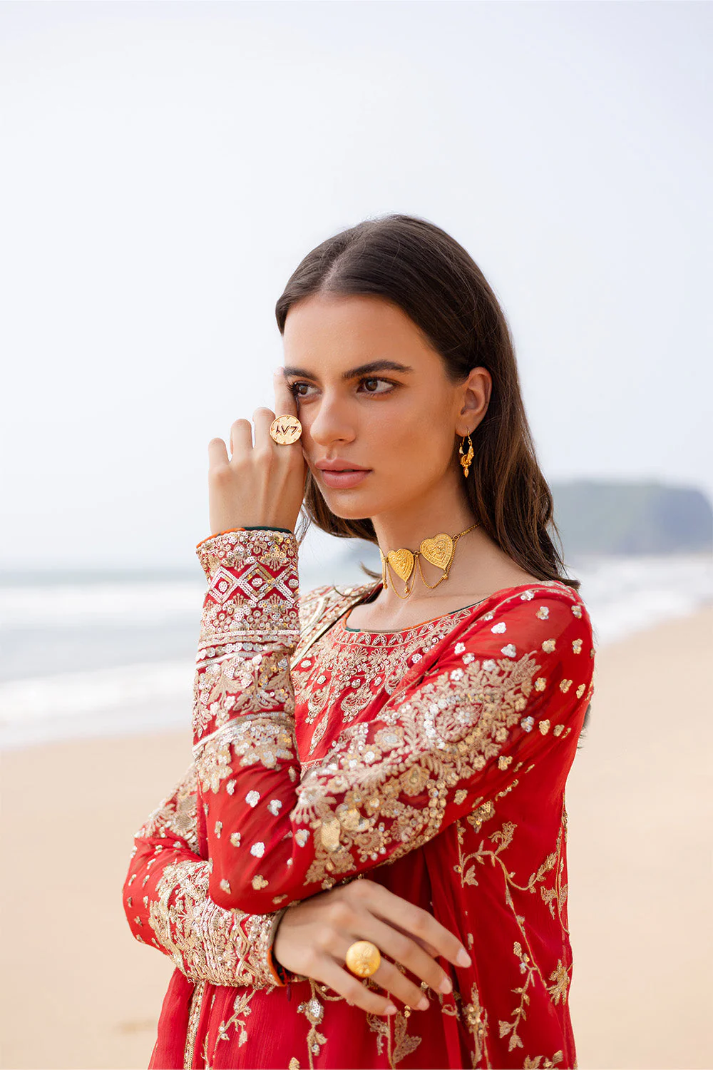 Freesia Premium Anvi  - FW40055 Zyra Embroidered Chiffon 2025 - Image 2