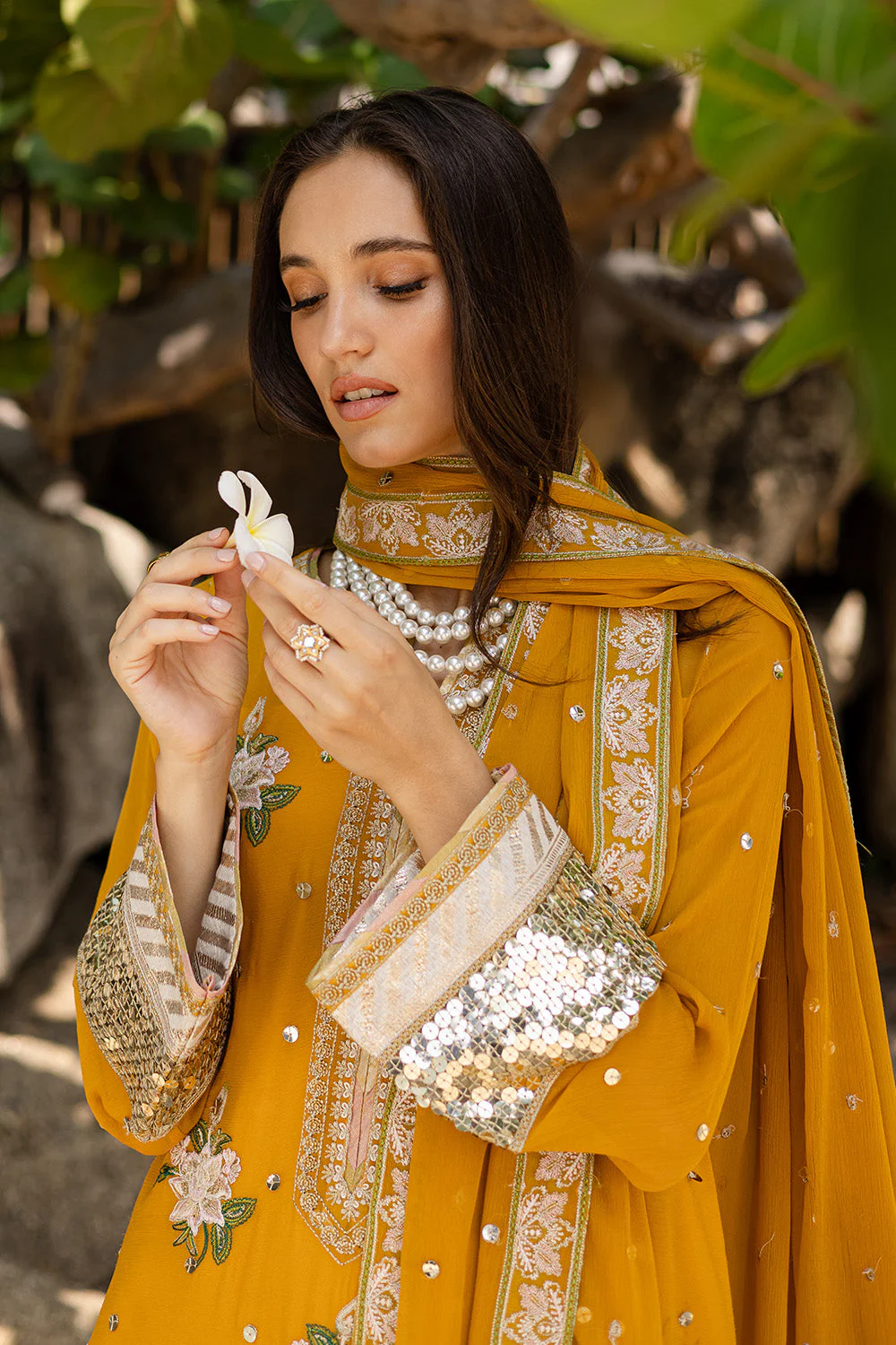 Freesia Premium Mirha - FW40060 Zyra Embroidered Chiffon 2025 - Image 2